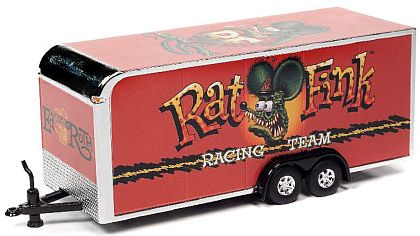 Enclosed Rat Fink Car Trailer • Red • #AWSP093 • www.corvette-plus.ch