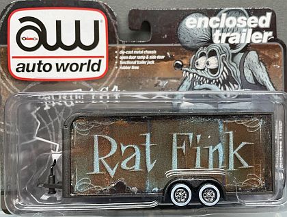 Enclosed Rat Fink Car Trailer • Weathered • #AWSP119 • www.corvette-plus.ch