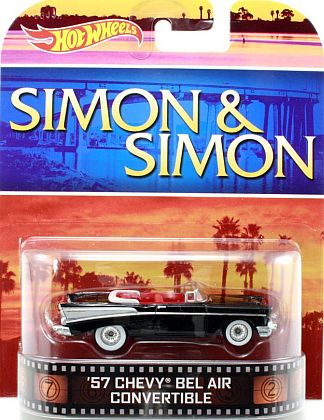 1957 Chevrolet Bel Air Convertible • Simon & Simon • HW Retro Entertainment • #HW-BDT97