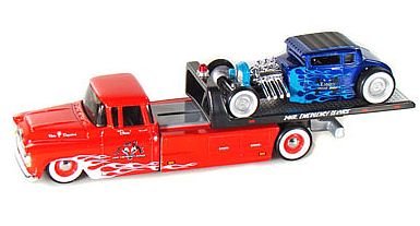 Elite Transport - Chevy Flatbed with chopped Ford Model A Hot Rod - #MAI15055-105