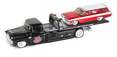 Elite Transport - Chevy Flatbed with Chevrolet Biscayne Wagon - #MAI15055-203