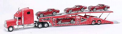 Item #SC-36561C3 Auto-Transporter with 4 Corvette C3 coupe loaded