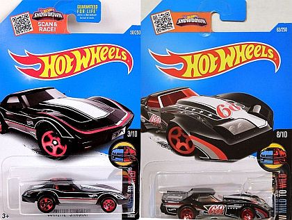 '76 Greenwood Corvette #68 & Corvette Stingray • HW MILD TO WILD set • #HW-DHX3435-Set