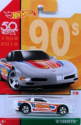 1997 C5 Corvette Coupe • Hot Wheels THROWBACK COLLECTION • #HW-FRF48