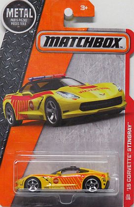 '15 Corvette Stingray coupe • Yellow • Matchbox Heroic Rescue • #MB-DJX28