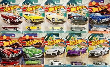 Hot Wheels CONVERTIBLES • Walmart Exclusive • #HW-GRT01-B • www.corvette-plus.ch