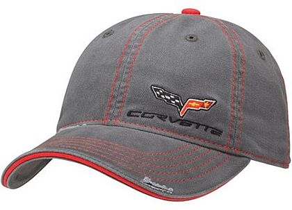 C6 Corvette Washed Twill Cap • #C20172c6