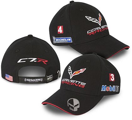 Corvette Racing Team Cap • Black/Red • #C180c7rj