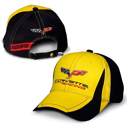 Corvette Racing Cap • Yellow-Black • C6.R and JAKE logo • #CAP927c6rj