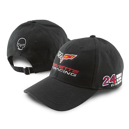 Corvette Racing 24 Hrs. of Le Mans 2011 Event Cap • Black • C6.R and JAKE logo • #CAP990c6rj