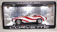 I Love My Corvette Display case for 1/18 scale Model Cars • #DP18003