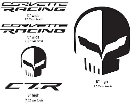 Corvette Racing/Jake Decal Pack • Black • #D203BLK