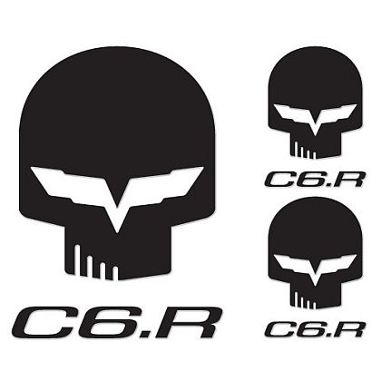 JAKE & C6.R Reflective Decal Pack • Black