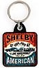 Shelby I Love Horse Power Square Metal Keychain • #KT237 • www.corvette-plus.ch