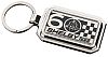 Shelby 60th Anniv. Checkered Rectangle Keychain • #KT240 • www.corvette-plus.ch