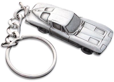 C2 Corvette Key Chain • Pewter • #KCC2PW