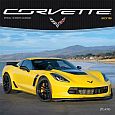 Corvette 2019 12x12 Inch Monthly Square Wall Calendar with Foil Stamped Cover by Plato, Chevrolet Motor Muscle Car