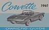 1961 Corvette Owner's Guide • ENGLISH text • #1961OG