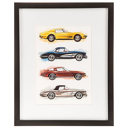 Corvette Cars • Framed Gallery Wall Art • #VE1297183