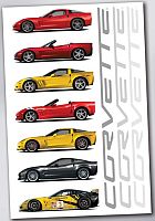 2010 Corvette Family Print • 2010 Corvette Family Poster • #XP783