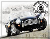 Tin Sign Cobra 50th Anniversary • Shelby Cobra 50th Anniversary 1962 - 2012 • DE#HR1847TS