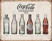 Coca Cola Bottle Evolution • Tin Sign • #CC1839TS