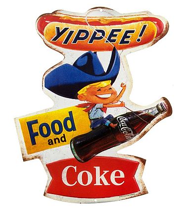 3D Food and Coke • Tin Sign • #CC856195TS