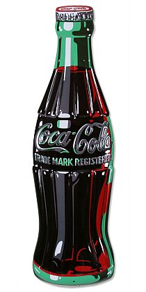 3D Coca-Cola Bottle • Tin Sign • #CC30826TS