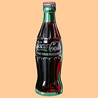 3D Coca-Cola Bottle • Tin Sign • #CC30826TS