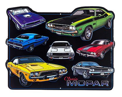 Classic MOPAR Embossed Tin Sign • #CH837427TS