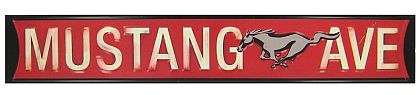 Mustang Ave Tin Sign • #M299370TS