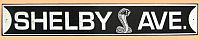 Shelby Avenue Embossed Tin Sign • #S300616TS