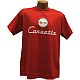 C1 Corvette Red Tee Shirt with C1 Emblem and Corvette script • #C1T004