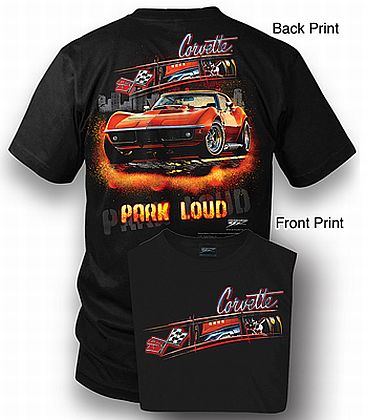 C3 Corvette Park Loud T-shirt • Front and Back Design • #T3001