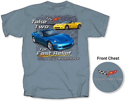 C6 Corvette Take Two For Fast Relief • Front and Back Design • #C6T1363